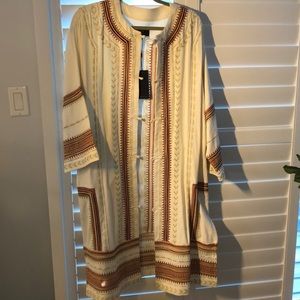 Embroidered  light weight coat